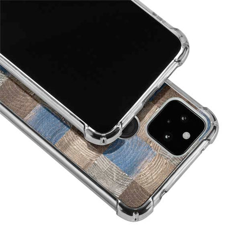 Lumber Grid Google Pixel 5 Clear Case